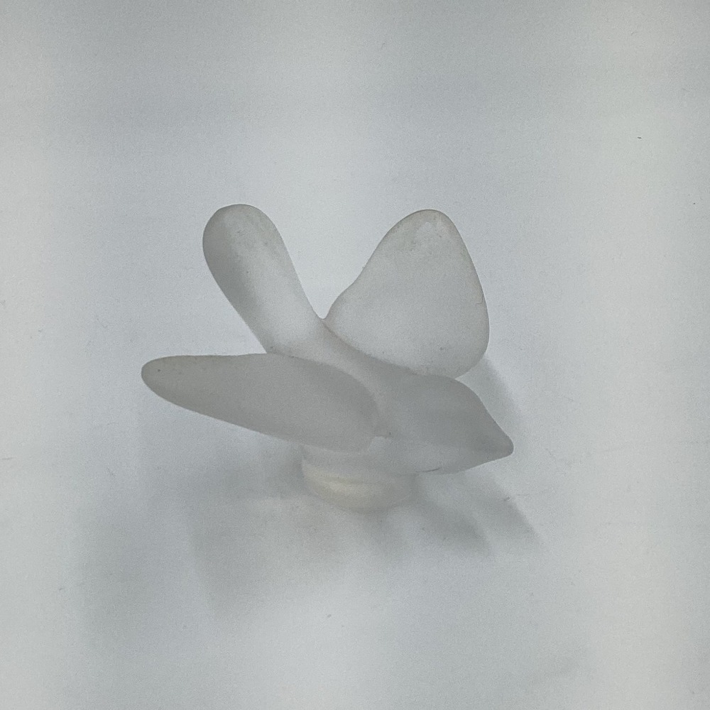 Vintage Cristal de Sèvres France Frosted Crystal Dove‎ Figurine Glass Sculpture